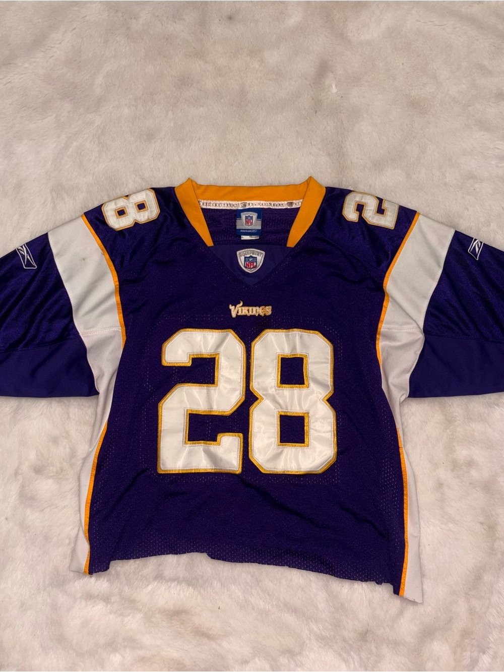 NFL Minnesota Vikings #28 Purple Kids Football Jersey